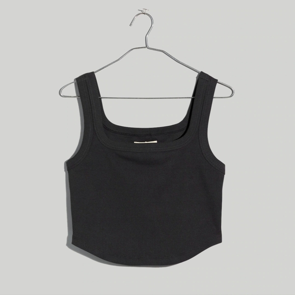 Sold On M! NWT Madewell The Tailored Crop Tank in Sleekhold XXS - Picture 12 of 15